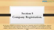 Section 8 Company Registration