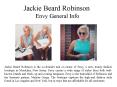 Jackie Beard Robinson - Envy general info PowerPoint PPT Presentation