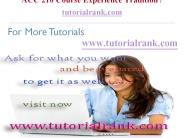 ACC 210 Course Experience Tradition / tutorialrank.com