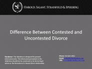 Difference  Between Contested and Uncontested Divorce