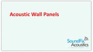 Acoustic Wall Panels