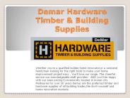 Demar Hardware Timber & Building Supplies
