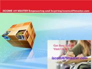 ISCOME 471 MASTER Empowering and Inspiring/iscome471master.com