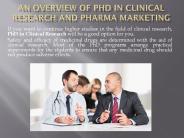 An Overview Of Phd In Clinical Research