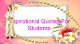 Inspirational Quotes For Students PowerPoint PPT Presentation
