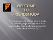 Online Backpack Shopping India- Friendsmoda.com