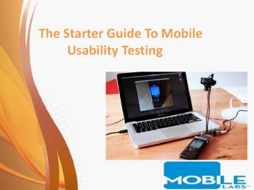 The Starter Guide To Mobile Usability Testing