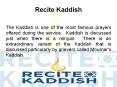 Recite Kaddish – Jewish Funeral Prayers PowerPoint PPT Presentation