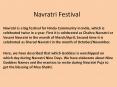 Navratri Nine Goddess Names and Mantras for Navratri Puja PowerPoint PPT Presentation