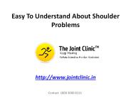 Easy To Understand About Shoulder Problems