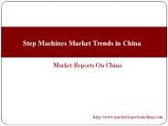 Step Machines Market Trends in China