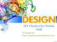 DIY Checklist For Website Audit.. PowerPoint PPT Presentation