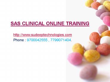 sas clinical online course training in USA|UK