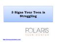 3 Signs Your Teen is Struggling PowerPoint PPT Presentation
