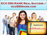 ECO 550 RANK Real Success / eco550rank.com