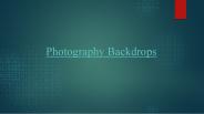 Photography Backdrops