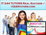 IT 244 TUTORS Real Success /it244tutors.com