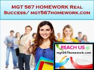 MGT 567 HOMEWORK Real Success /mgt567homework.com