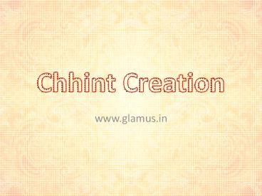 Glamus – Chhint Designer Tunics & Dresses Collections
