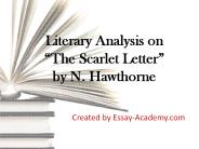 Literary Analysis on The Scarlet Letter