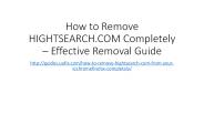 How to remove hightsearch.com completely – effective removal guide