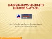 Custom Sublimated Athletic Uniforms & Apparel
