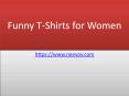Red Colour Funny T Shirts for Women PowerPoint PPT Presentation