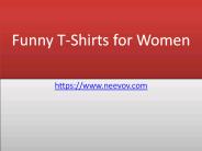 Red Colour Funny T Shirts for Women