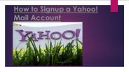 How to Signup a Yahoo  Mail Account