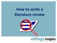 How to write a literature review