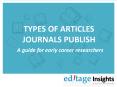 What types of articles do journals publish? PowerPoint PPT Presentation