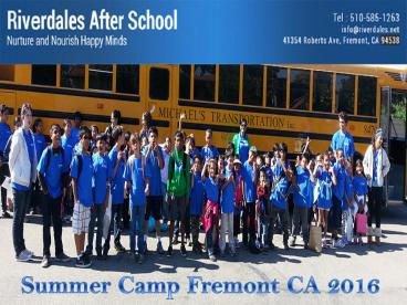 Summer Camp Fremont CA 2016