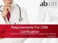 CNA Certification Requirements - Abcott PowerPoint PPT Presentation