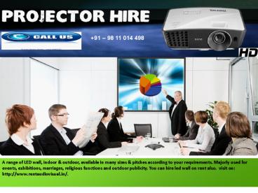 Projectors On Hire in Delhi NCR (1)