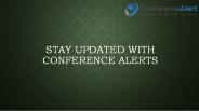 Stay Updated with Conference Alerts