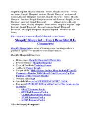 Shopify Blueprint Review & (BIGGEST) jaw-drop bonuses