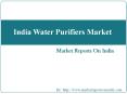 Water Purifiers Market in India PowerPoint PPT Presentation