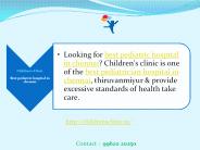 Best pediatric hospital in chennai