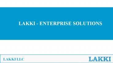 LAKKI Enterprise Solution