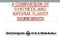 A Comparison of Synthetic and Natural E-Juice Ingredients PowerPoint PPT Presentation