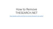 How to remove thesearch.net