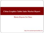 China Graphics Tablet Sales Market Report