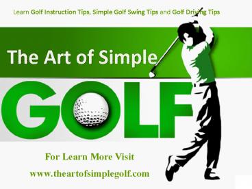 The Art of Simple Golf