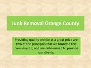 Junk Removal Orange County