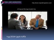 UK Spouse Marriage student Visa 