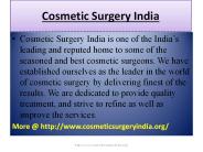 Cosmetic Surgery in Delhi