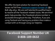 Facebook Support Phone Number @0-808-189-0632 UK