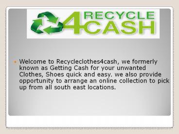 Instant cash for recycling