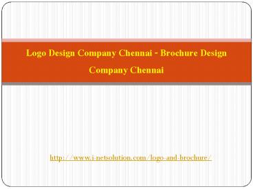 Logo Design Company Chennai - Brochure Design Company Chennai