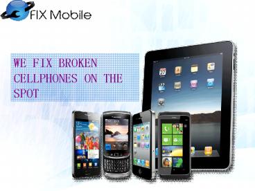 Fix Mobile Repaire Service